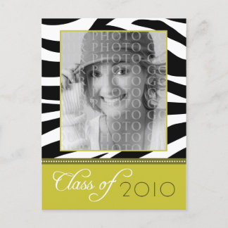 Anúncio PERSONALIZADO de Graduação de Zebra Dourad