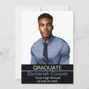 Anúncio personalizado de graduado afro-americano 2