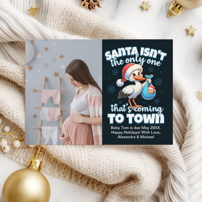 Anúncio personalizado de gravidez de Natal (Criador carregado)