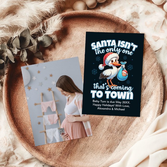 Anúncio personalizado de gravidez de Natal (Criador carregado)