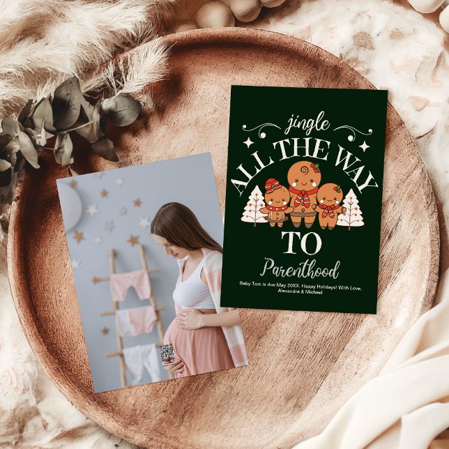 Anúncio personalizado de gravidez de Natal (Criador carregado)