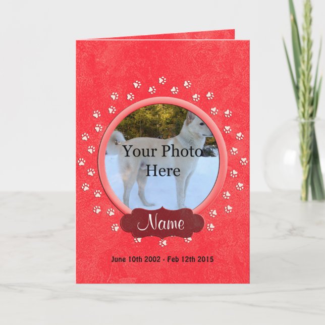 Anúncio Personalizado de Memória Pet (Frente)