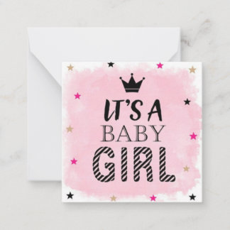 Anúncio personalizado de nascimento de bebê