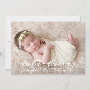 Anúncio personalizado de nascimento de foto