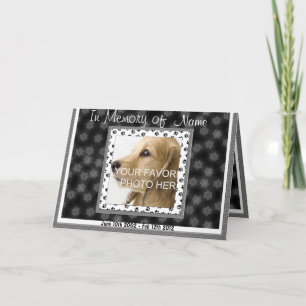 Anúncio personalizado do memorial de cães - perda 