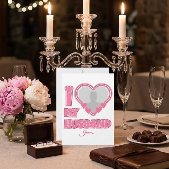 Anúncio Personalizado Eu Amo Meu Marido – Adicionar Foto e (Criador carregado)