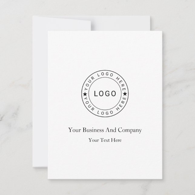 Anúncio Personalizado seu logotipo e texto (Frente)