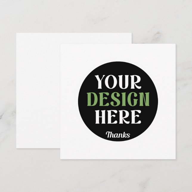 Anúncio personalizado, único, elegante e minimalista hersh (Frente/Verso)