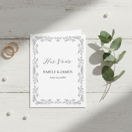 Anúncio Personalized Wedding Vow Card & Keepsake