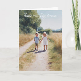 Anúncio Pés pequenos. Grandes sonhos.