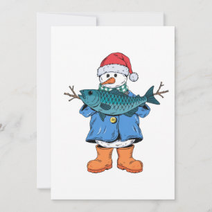 Anúncio Pescador de Neve Natal 2026 Feriado de Pesca