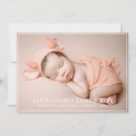 Anúncio Pêssego Bonito Moderno Boas-vindas Olá Bebê Foto N