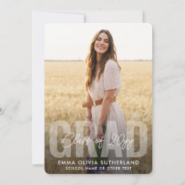 Anúncio Photo Collage Modern Overlay Class Year Graduation