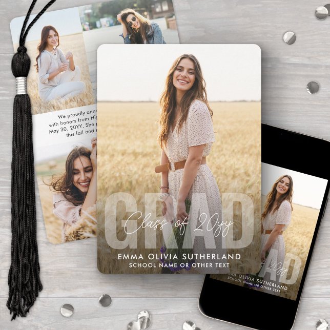 Anúncio Photo Collage Modern Overlay Class Year Graduation (Criador carregado)