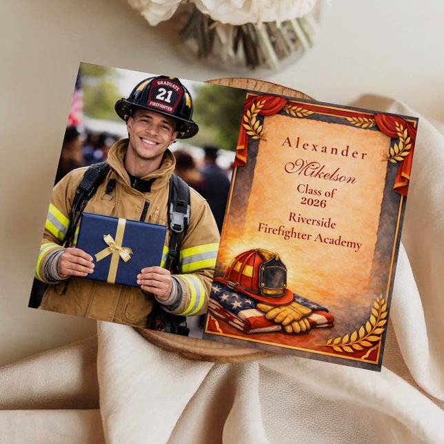 Anúncio Photo Fire Department Graduation (Criador carregado)