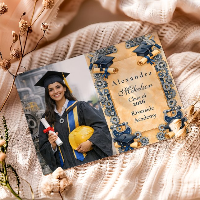Anúncio Photo Mechanical Engineering Graduation (Criador carregado)