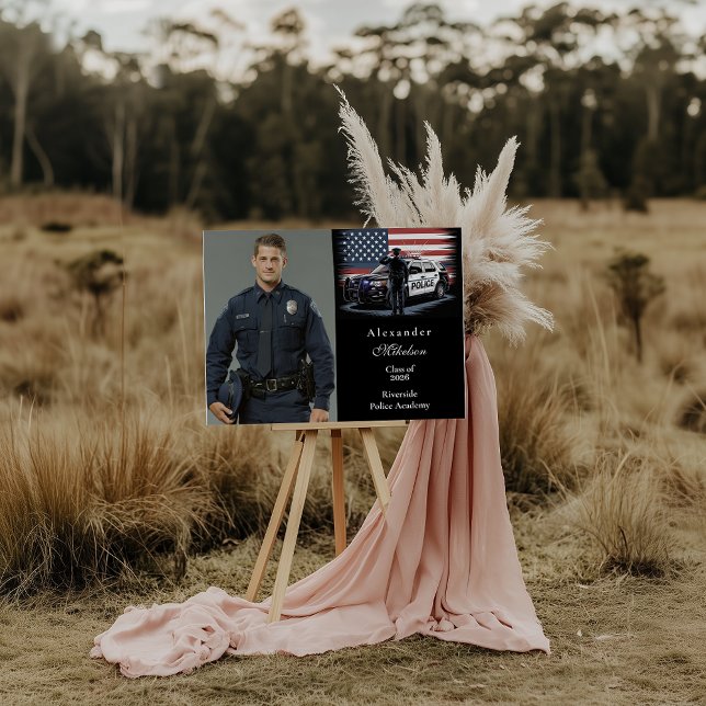 Anúncio Photo Patriotic Police Officer Graduation (Criador carregado)