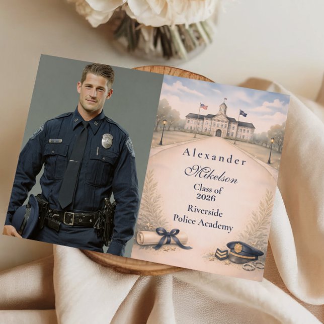 Anúncio Photo Police Academy Badge Ceremony Graduation (Criador carregado)