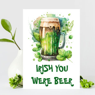 Anúncio Piadas engraçadas de cerveja irlandesa no dia de S