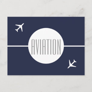 Anúncio Piloto de Avião Branco e Divertido Cartão Postal d
