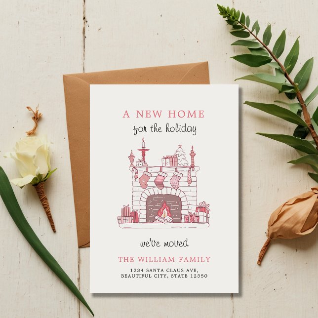 Anúncio Pink Charm Christmas Stockings A New Home Moving (Criador carregado)