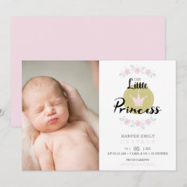 Anúncio Pink Floral Garland Princess Crown Newborn Girl