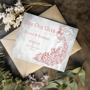 Anúncio Pink Peacock Vine Folha Salve A Data De Anunciação