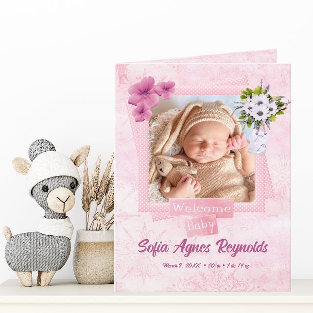 Anúncio Pink Shabby Style Baby (Criador carregado)