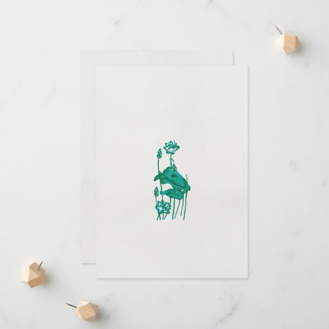 Anúncio pintura de uma flor e de um peixe num fundo preto (Frente/Verso In Situ)