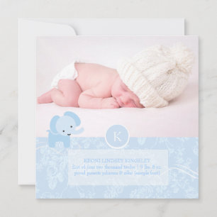 Anúncio PixDezines azul toile+elefante