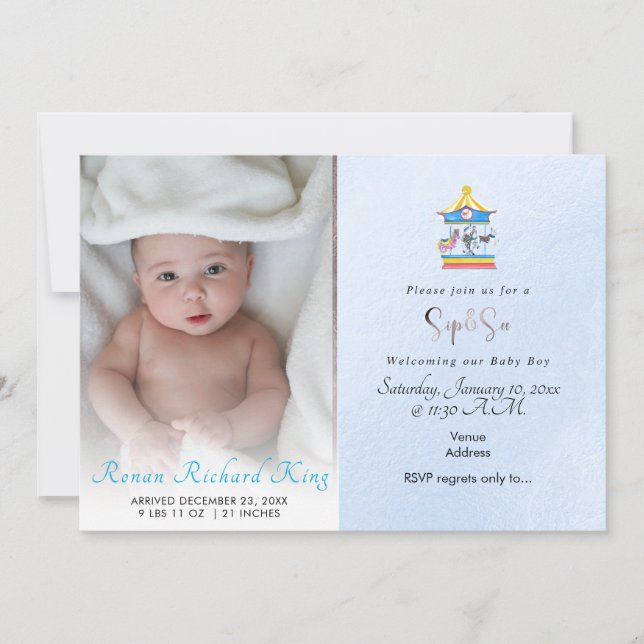 Anúncio PixDezines SIP+SEE, WATERCOLOR CAROUSEL (Frente)