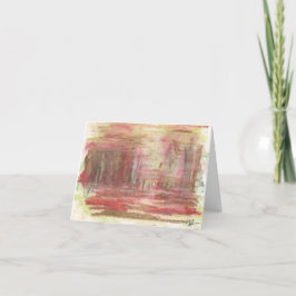 Anúncio Placa de nota dobrada de 4" x 5,6" - "Bósque"