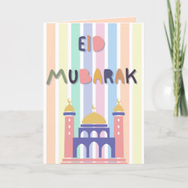 Anúncio Placa dobrada de Eid Mubarak Eid Mubarak Kids Past
