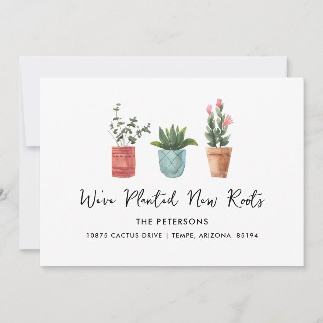 Anúncio Plantamos novas raízes movendo-se (Frente)