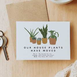 Anúncio Plantas Domésticas Mudaram Ilustração de Mudança