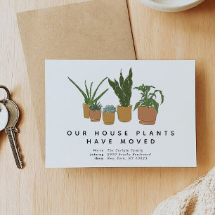 Anúncio Plantas Domésticas Mudaram Ilustração de Mudança