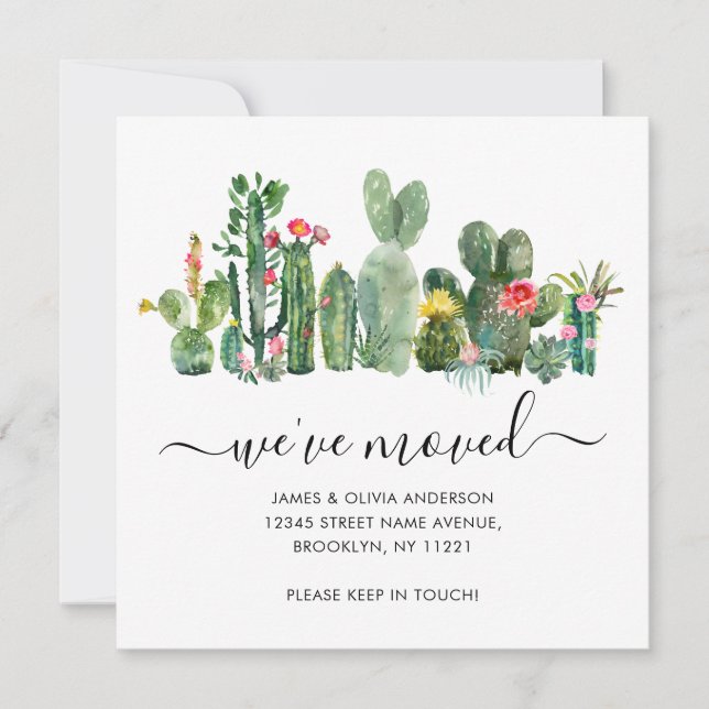 Anúncio Plantas Modernas do Deserto de Cactos Que Mudamos (Frente)