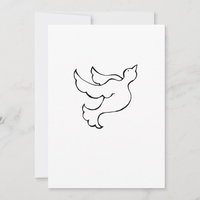 Anúncio Pomba voando esperança fé liberdade arte inspiraci (Frente)