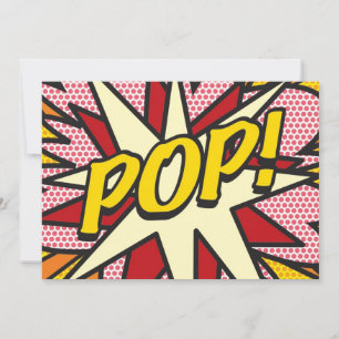 Anúncio POP Sua Mensagem Diversão Arte Pop de Quadrinhos R