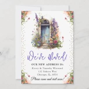 Anúncio Porta de Flores de Mola de Aquarela Nova Casa