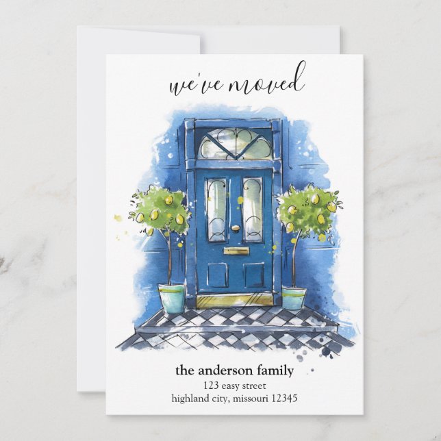 Anúncio Porta Frontal Nova Casa, Nosso Novo Endereço Se Mo (Frente)