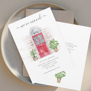 Anúncio Porta Vermelha com Cores-d'Água que Movemos