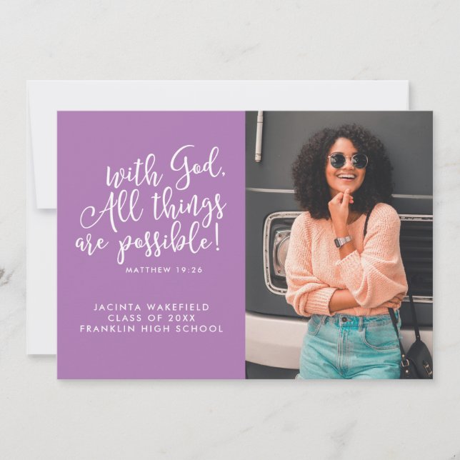 Anúncio Possível com a Graduação de Fotos com a Escritura  (Frente)