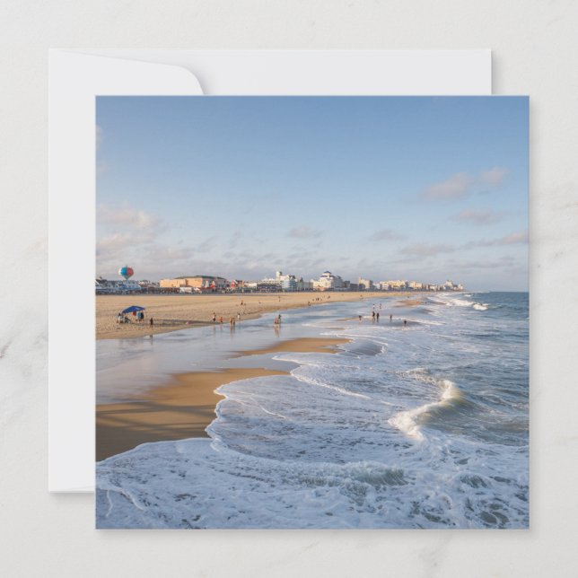 Anúncio Praia em Ocean City, Maryland (Frente)