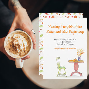 Anúncio Preparando Latte de Abóbora com Especiarias em Nov