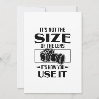 Anúncio Presente Para Fotógrafo Não É O Tamanho Da Lente