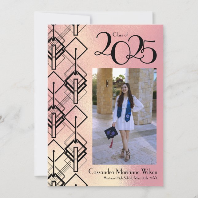 Anúncio preto de arte cor-de-rosa de gradação (Frente)