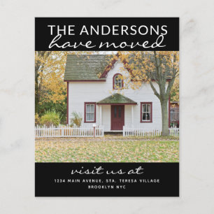 Anúncio Preto de Movimentação de Fotografia Domést