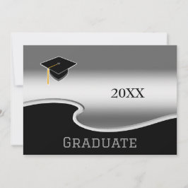 Anúncio Preto e Branco Elegante com Graduação de Fotos