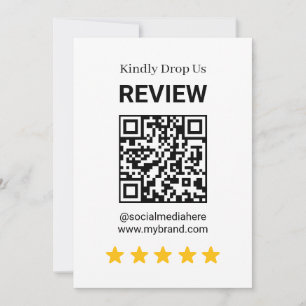 Anúncio Publicação Simples de Revisão de QR para Redes Soc